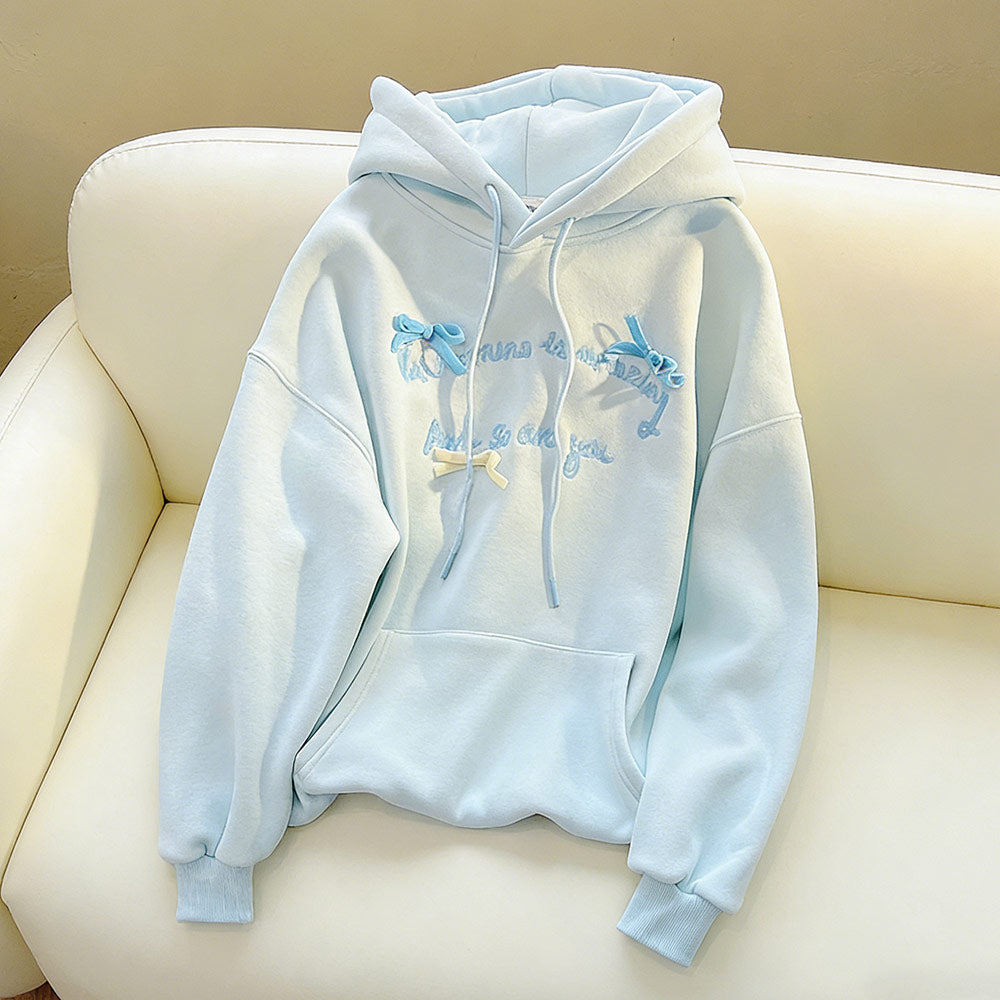 Bow Letter Hoodie SE23833
