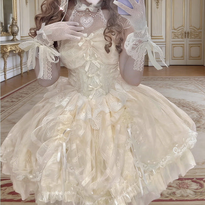 Bow Mesh Lace Lolita Dress SE23891