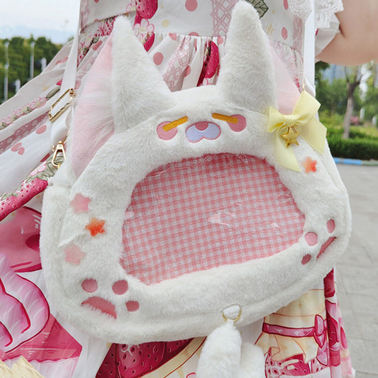Bow Plush Cat Shoulder Bag SE23624