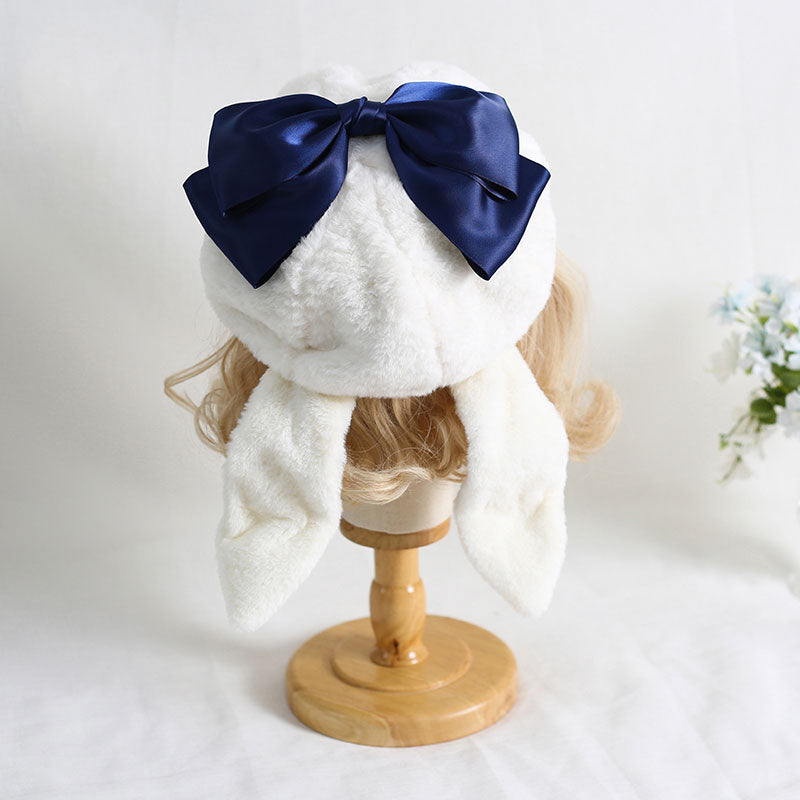 Bow Rabbit Ear Warm Hat SE23011
