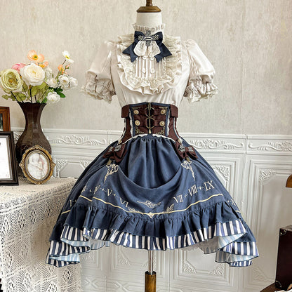 Bow Shirt Skirt Set SE23170