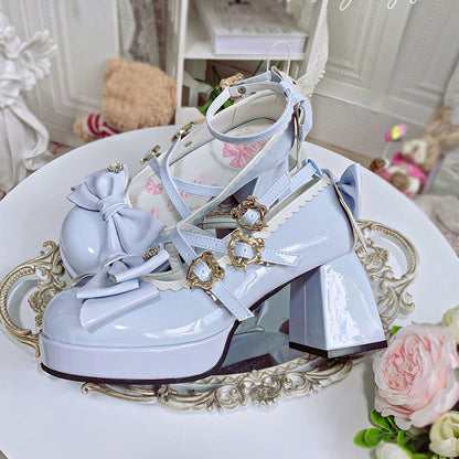 Bow With Thick Heels SE23179