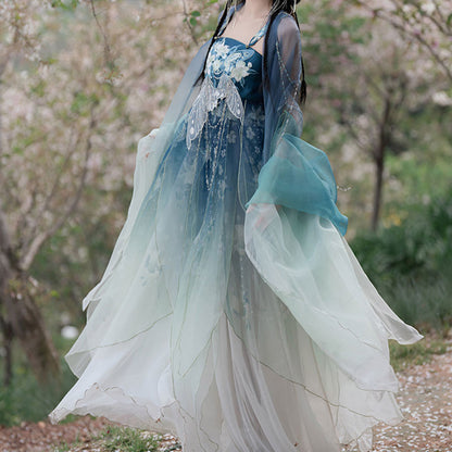 Butterfly Embroidered Flower Dress SE23515
