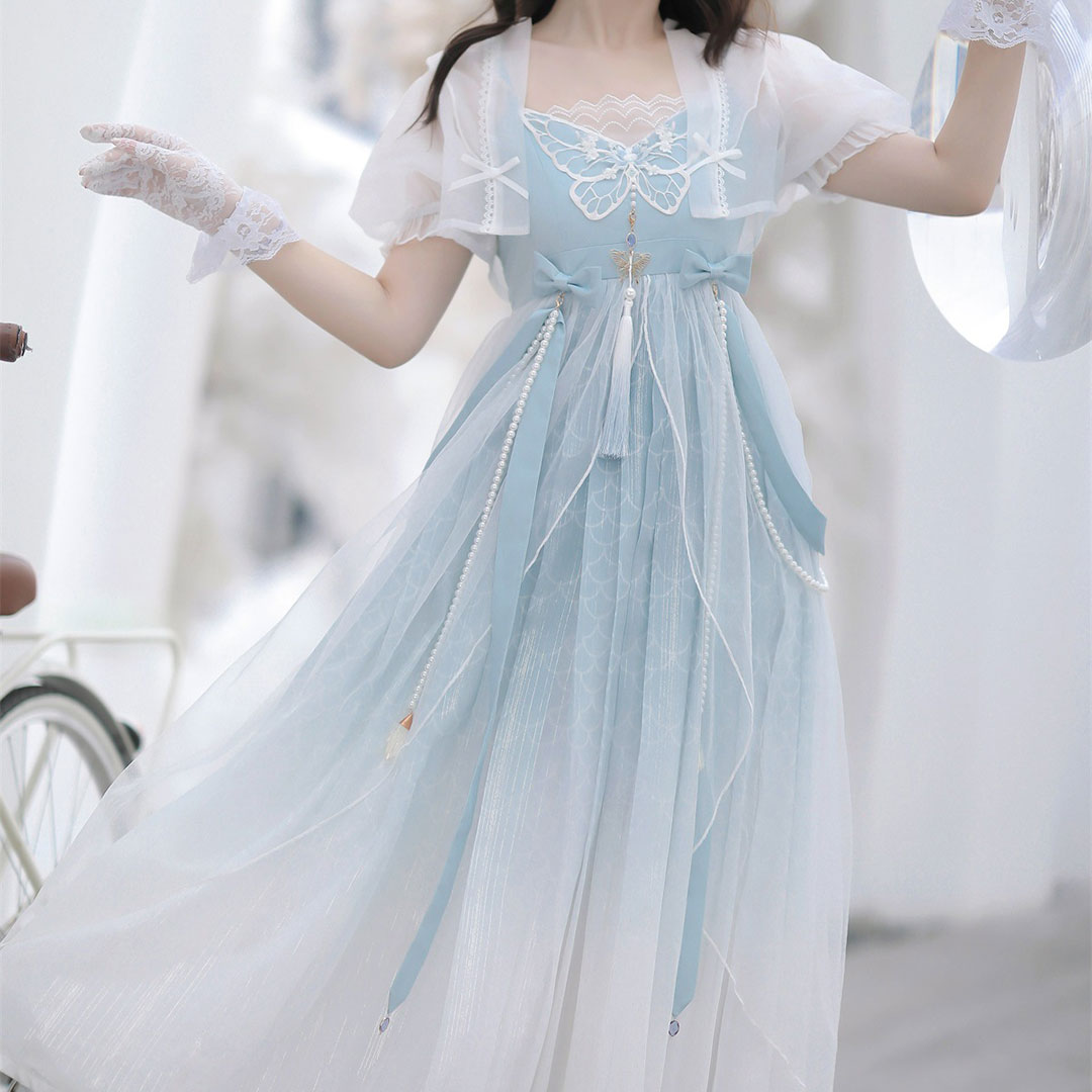 Butterfly Lace Hanfu Dress Set SE22686