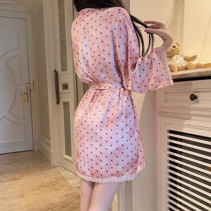 Butterfly Polka Dot Slip Dress Set SE23633