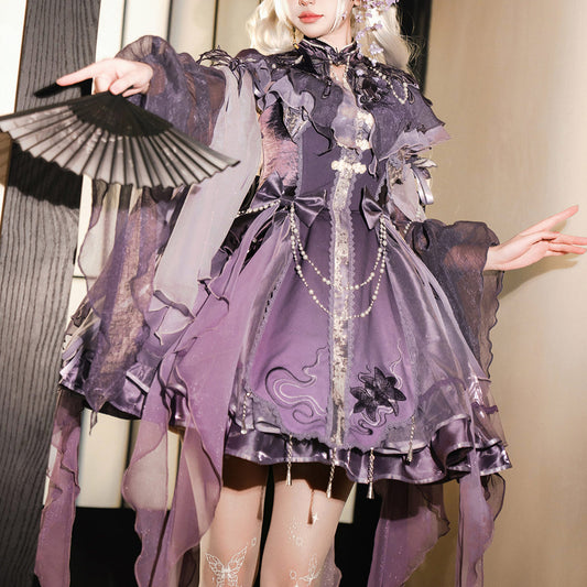 Butterfly Tassel Floral Dress Set SE23876