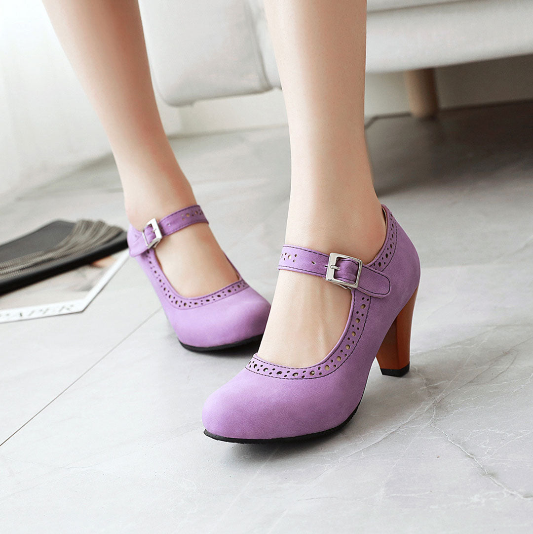 Candy Chunky Heels Shoes SE22872