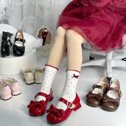 Cat Claw Bow Heel Shoes SE23916
