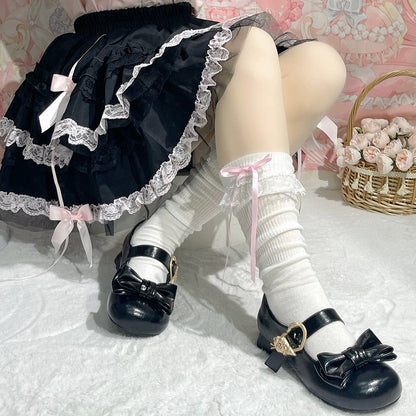 Cat Claw Bow Heel Shoes SE23916