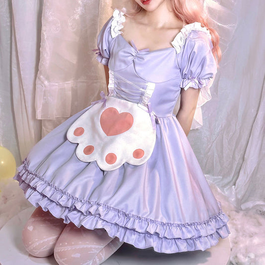 Cat Claws Maid Purple Dress SE22910