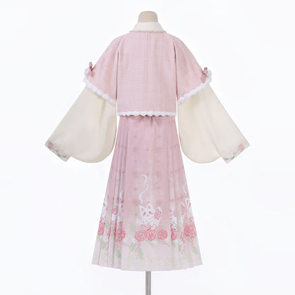 Cat Flower Skirt Set SE23318
