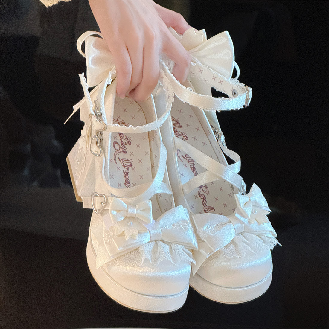 Cherry Blossom Bow Heel Shoes SE23798