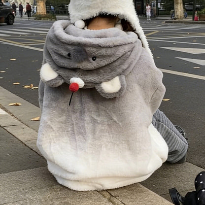 Cute Koala Plush Fluffy Warm Hoodie SE23847