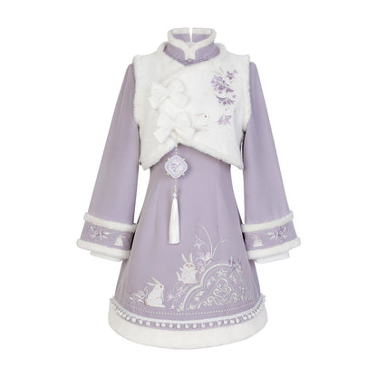 Cute Warm Rabbit Dress Set SE23007