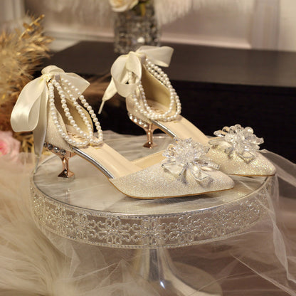 Elegant Bow Heel Shoes SE23943
