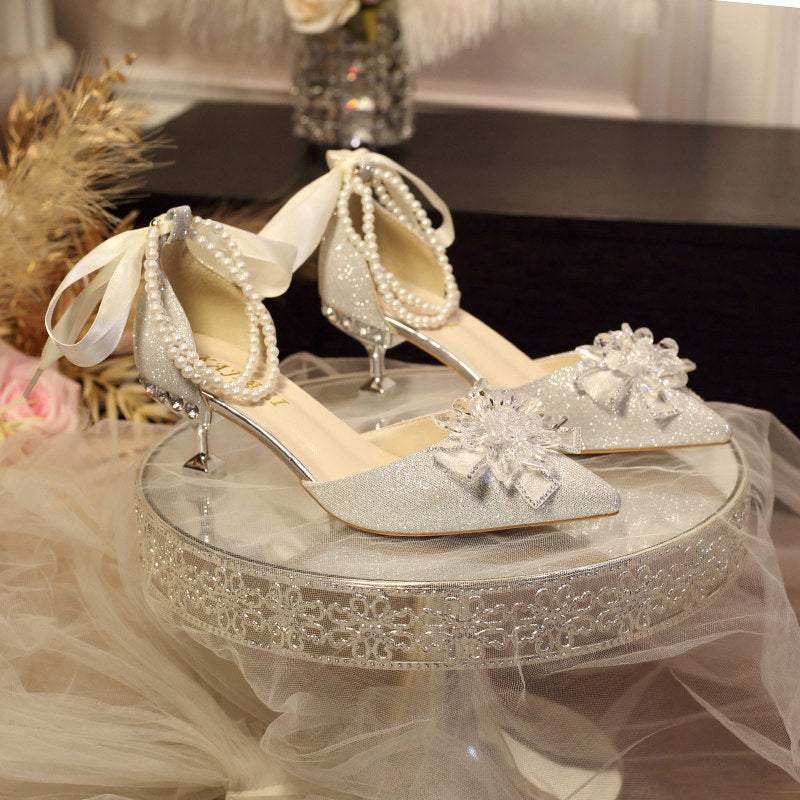 Elegant Bow Heel Shoes SE23943