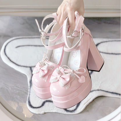 Elegant Bow Heels Shoes SE23770