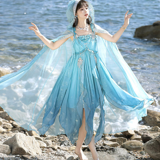 Elegant Fairy Cape Dress SE2375