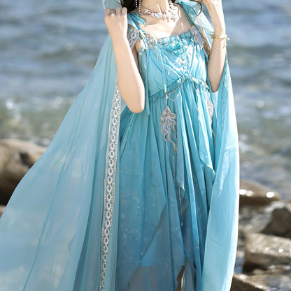 Elegant Fairy Cape Dress SE2375