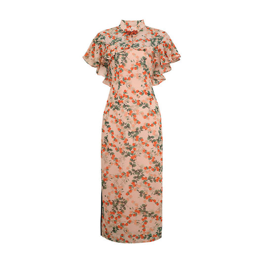 Elegant Fruit Pattern Cheongsam Dress SE22828