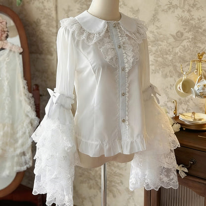 Elegant Lolita Long Bell Sleeve Blouse SE23855