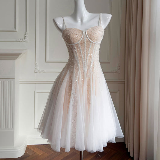 Elegant Mesh Sequin Dress SE23146
