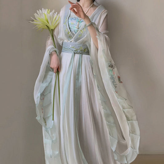 Embroidered Flower Hanfu Skirt Set SE22989