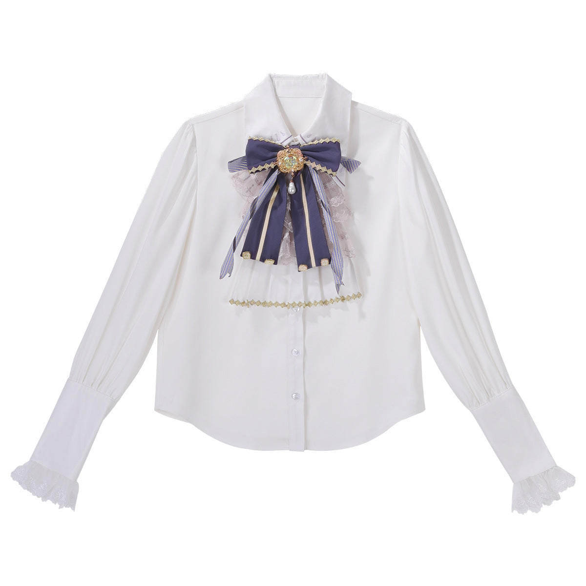 Embroidery Bow Purple Lolita Set SE23843