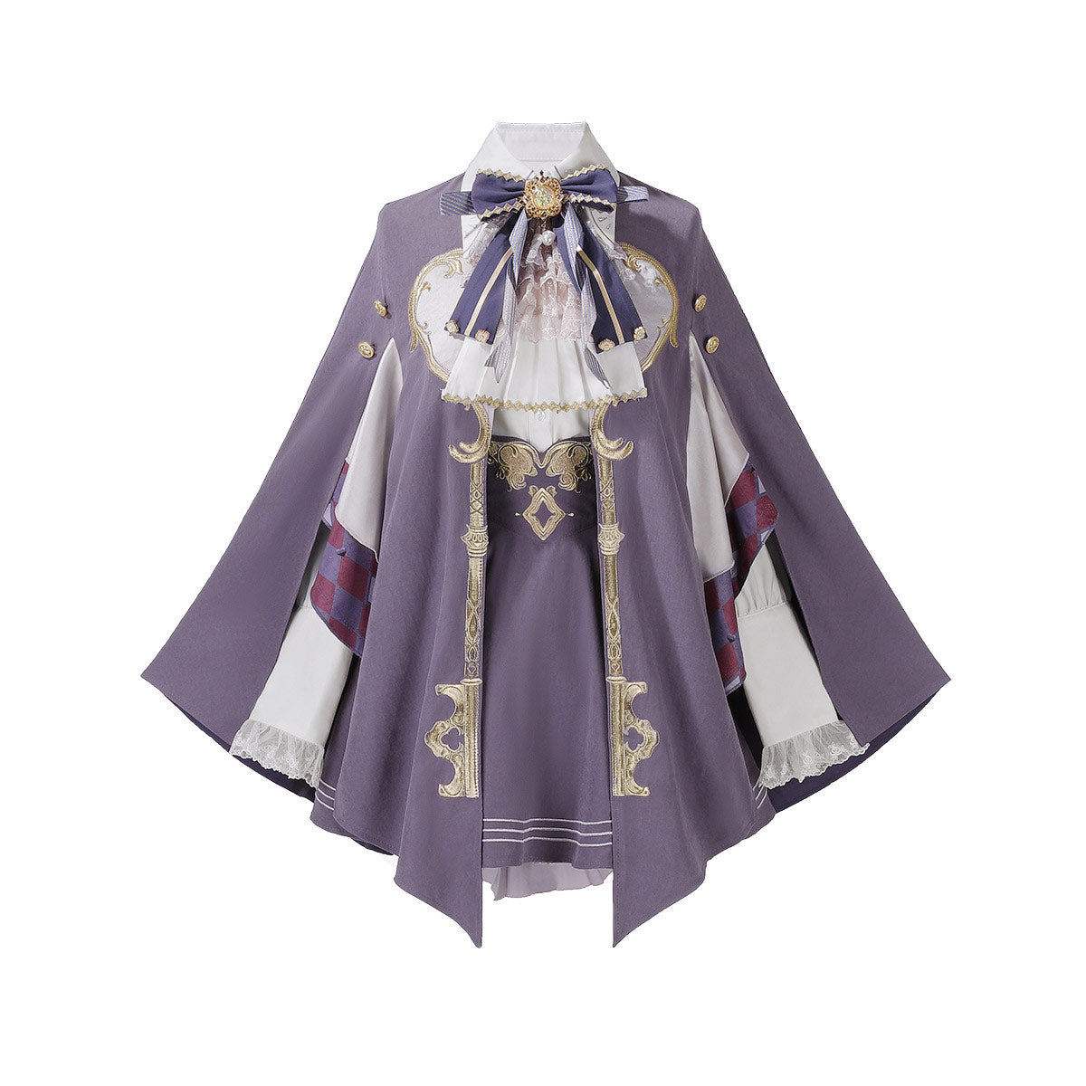 Embroidery Bow Purple Lolita Set SE23843