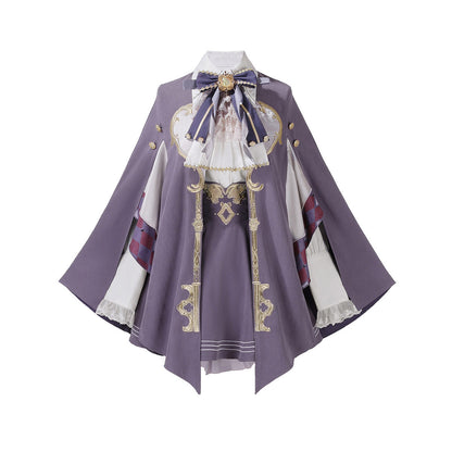 Embroidery Bow Purple Lolita Set SE23843