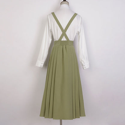 Floral Blouse Skirt Hanfu Set SE22705