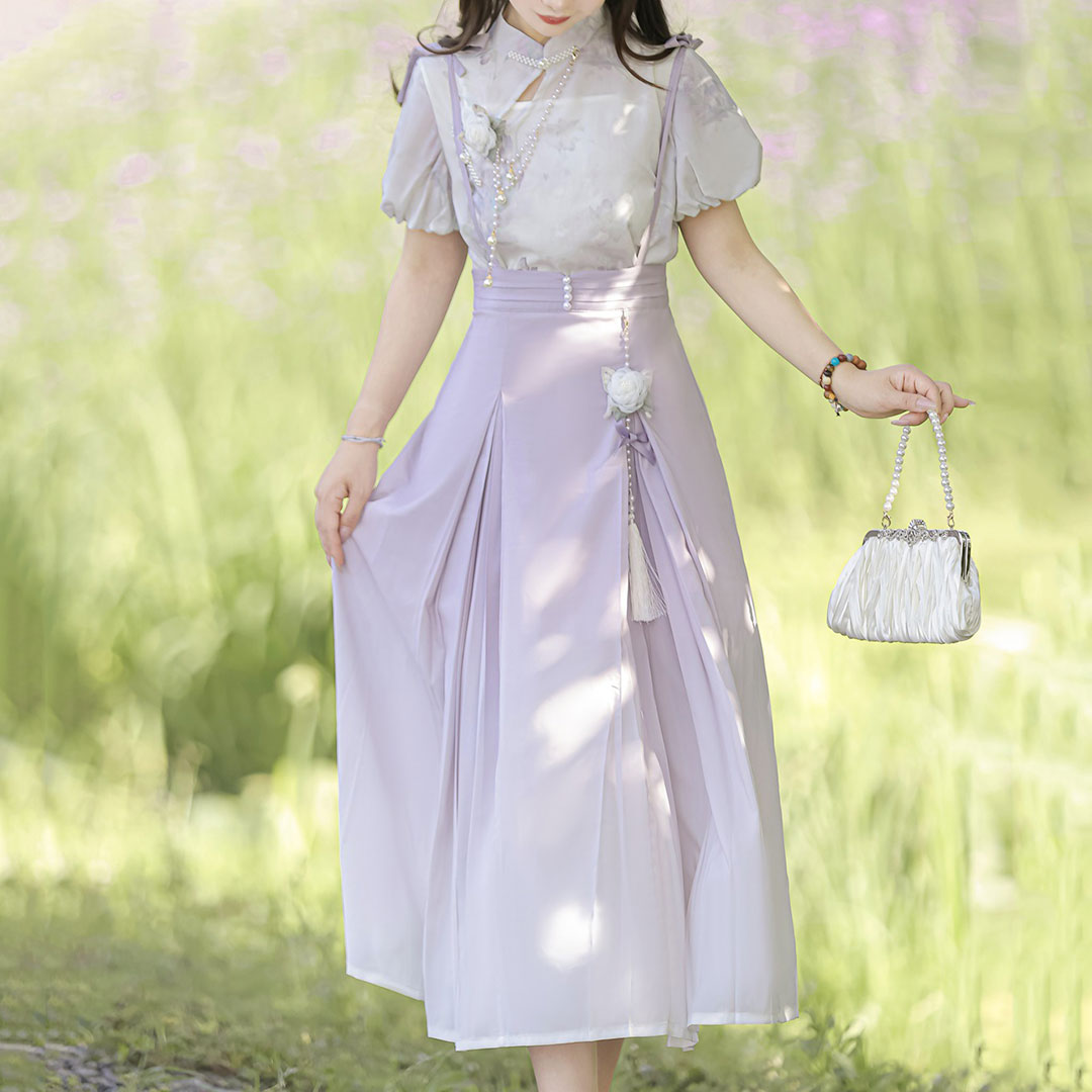 Floral Bow Skirt Set SE23156