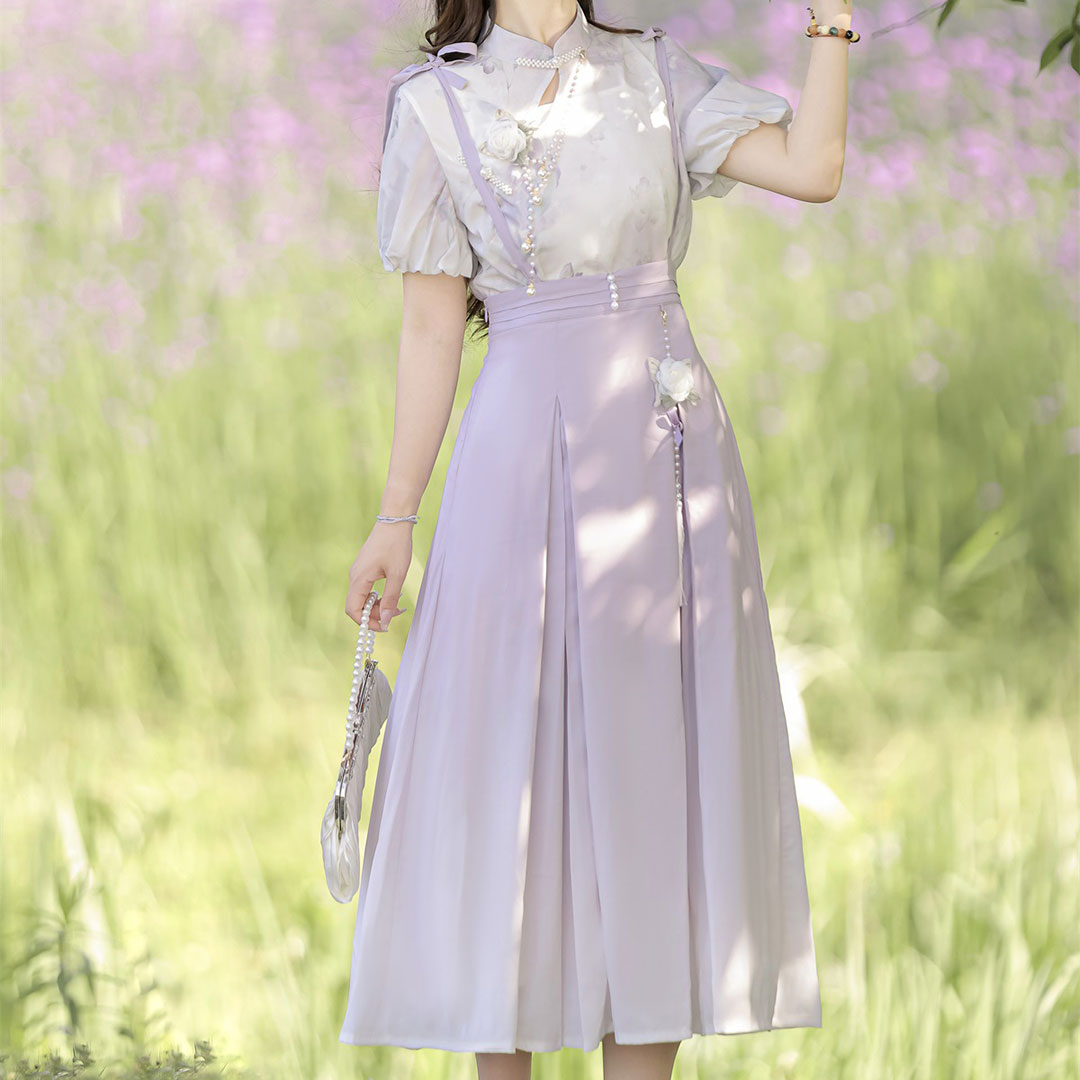 Floral Bow Skirt Set SE23156