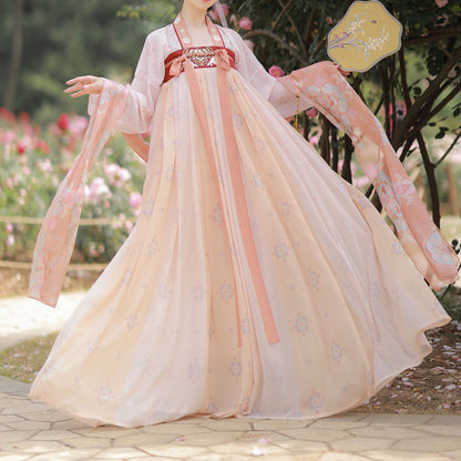 Floral Embroidery Hanfu Dress Set SE22720