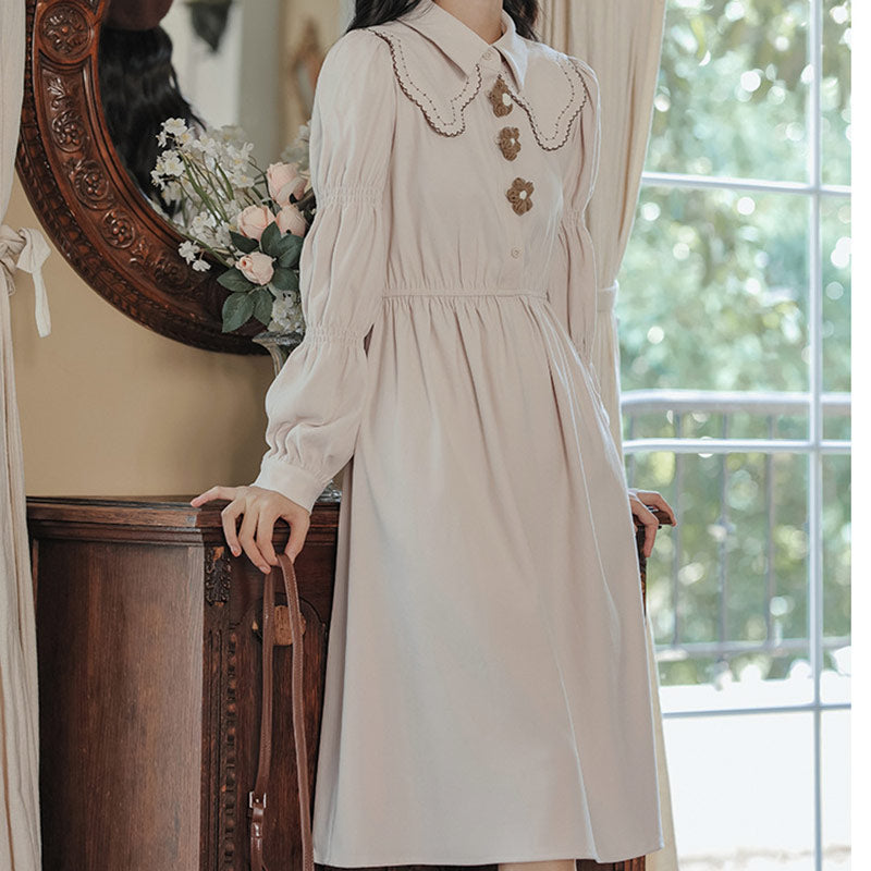 Flower-decorated Elegant Dress SE23727