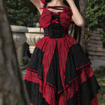 Flower Bow Irregular Dress SE23439