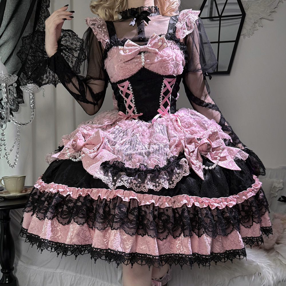Flower Bow Lace Dress SE23710