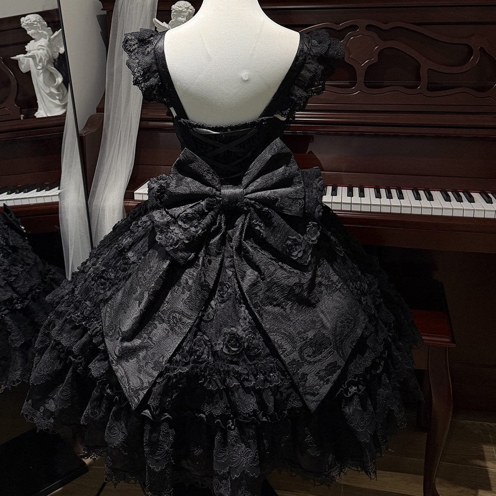 Flower Bow Lace Dress SE23710