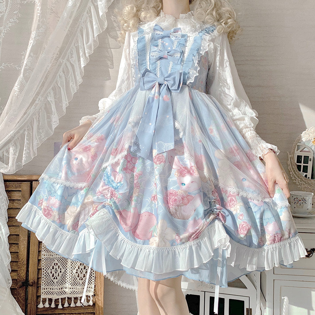 Flower Bow Rabbit Dress SE23867