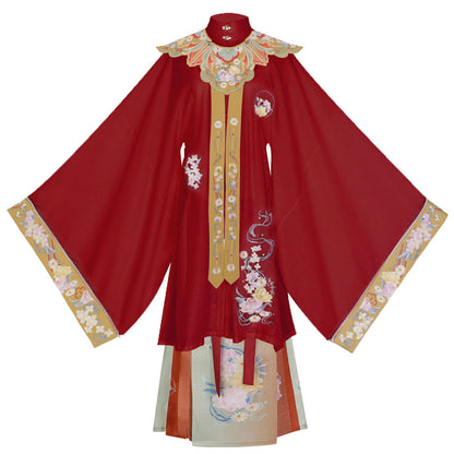 Flower Embroidery Hanfu Dress Set SE22746