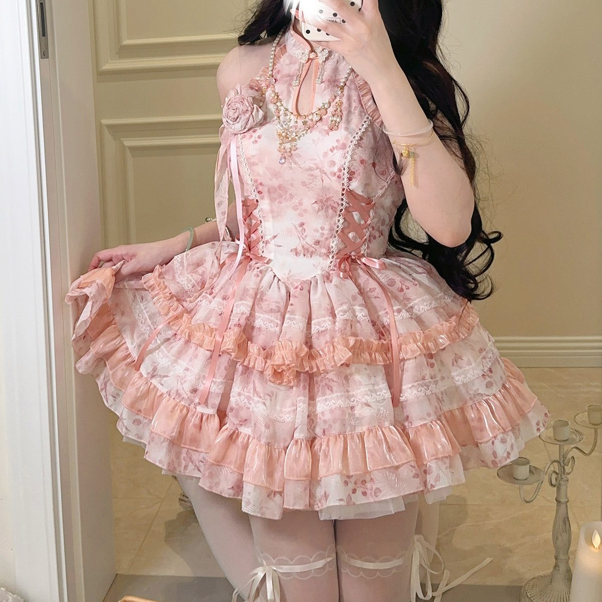 Flower Ribbon Dress SE23774