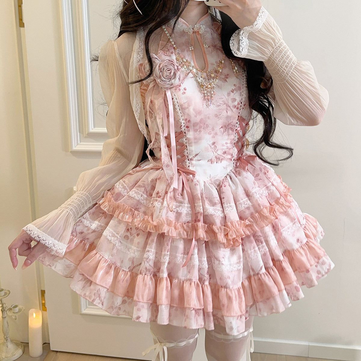 Flower Ribbon Dress SE23774