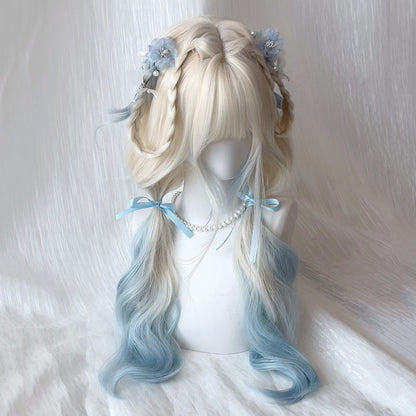 Gradient Blue Wigs SE23627