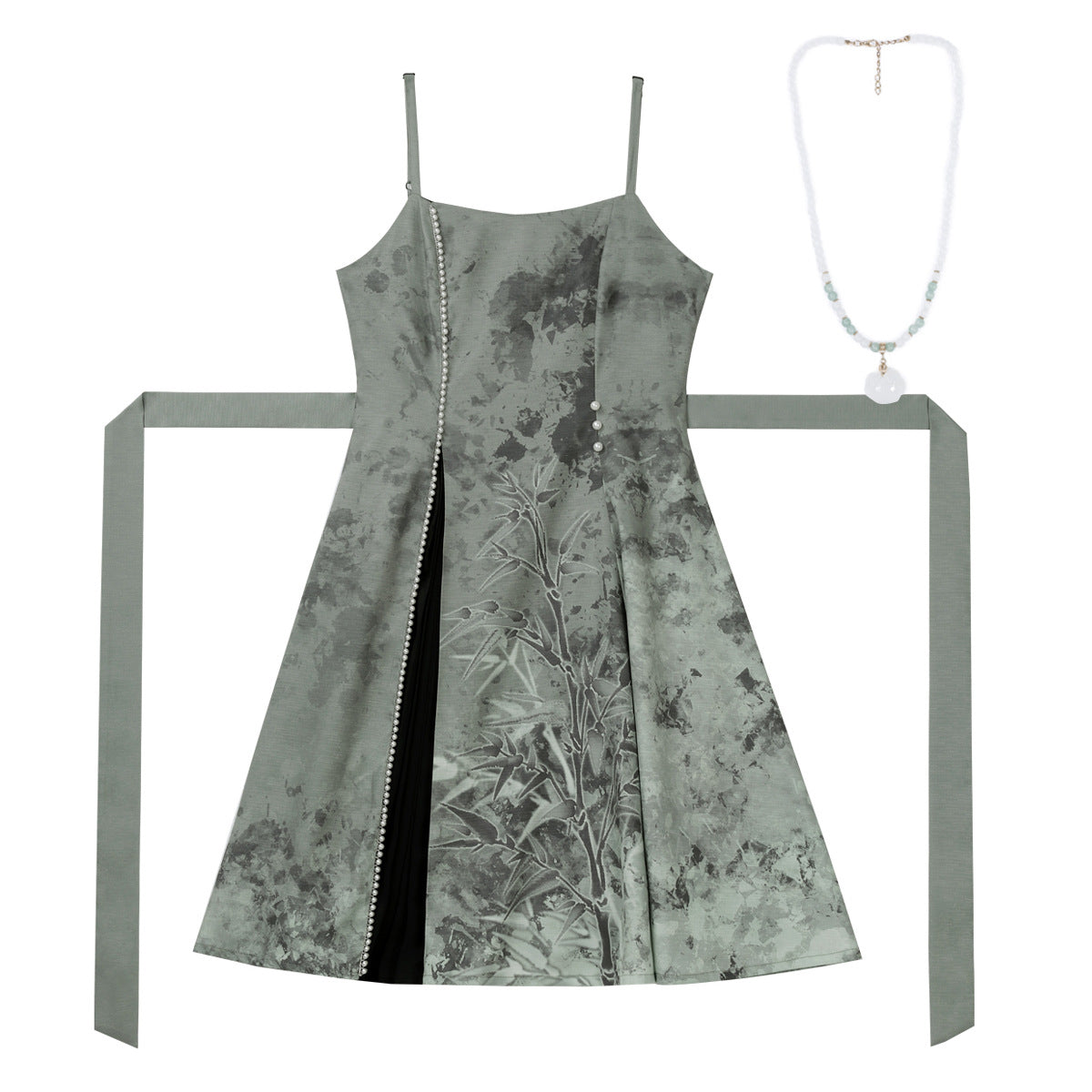 Green Bamboo Lolita Dress Set SE23838