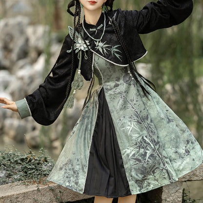 Green Bamboo Lolita Dress Set SE23838