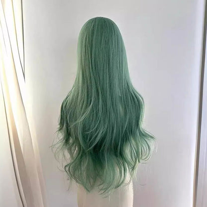 Green Long Curly Wigs SE23186