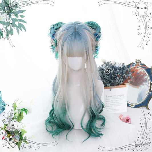 Green Long Wigs SE23294