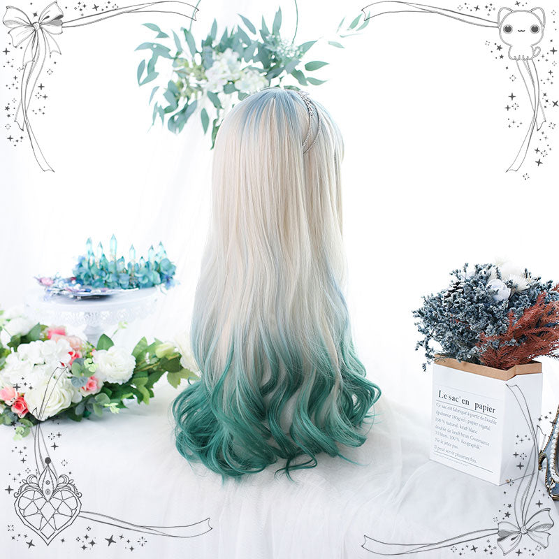 Green Long Wigs SE23294