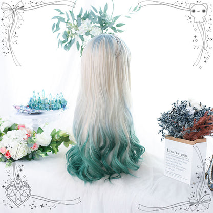 Green Long Wigs SE23294