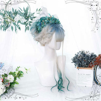Green Long Wigs SE23294